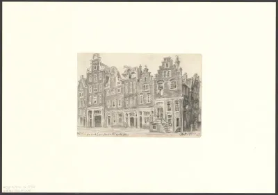 Gezicht op de Spuistraat, hoek Vliegendesteeg