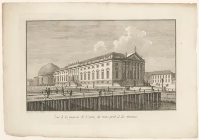 Gezicht op de Staatsoper Unter den Linden in Berlijn