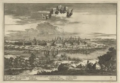 Gezicht op de stad Astrakhan