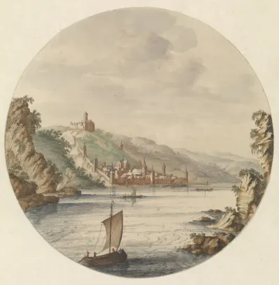 Gezicht op de stad Bacharach