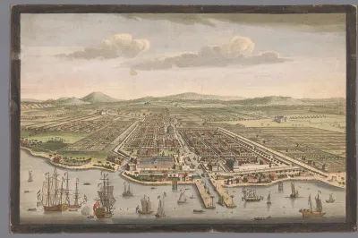 Gezicht op de stad Batavia
