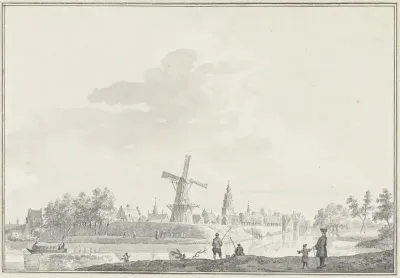 Gezicht op de stad Buren