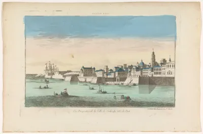 Gezicht op de stad Cádiz