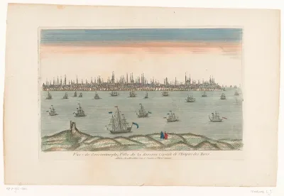 Gezicht op de stad Constantinopel