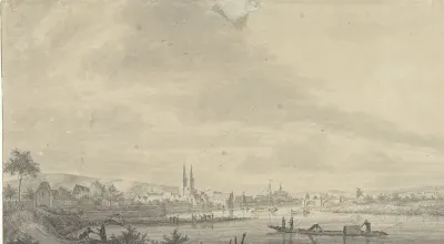 Gezicht op de stad Höxter
