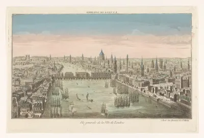 Gezicht op de stad Londen
