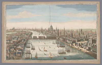 Gezicht op de stad Londen