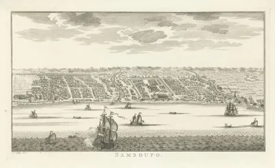 Gezicht op de stad Makassar