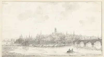 Gezicht op de stad Nevers