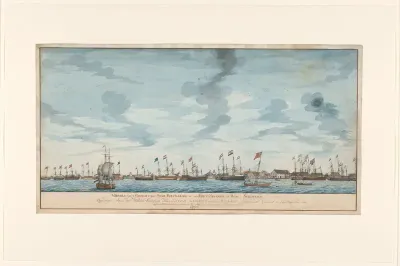 Gezicht op de stad Paramaribo
