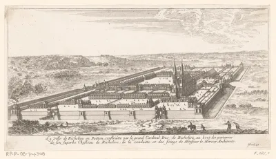 Gezicht op de stad Richelieu