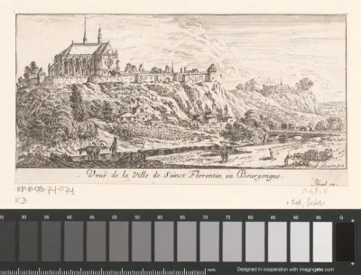 Gezicht op de stad Saint-Florentin