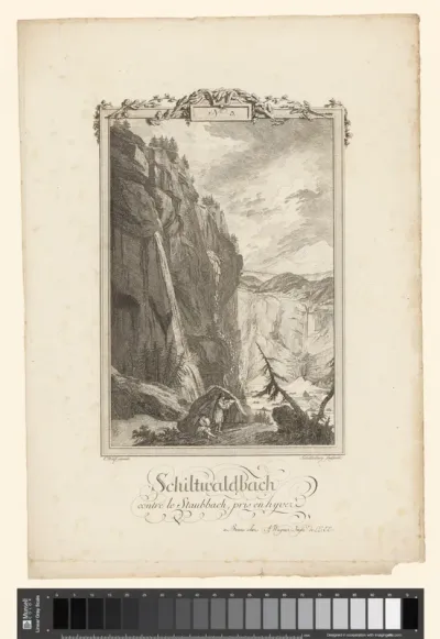 Gezicht op de Staubbachwatervallen