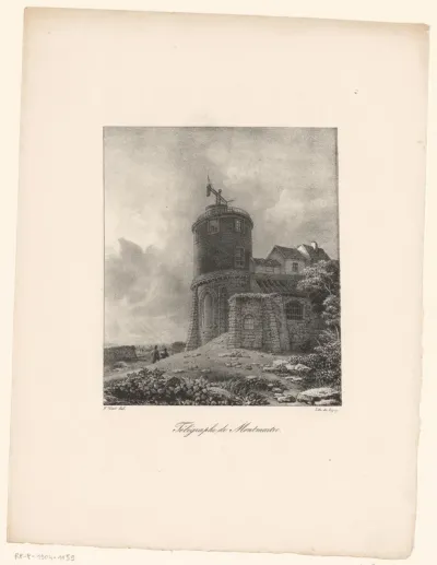 Gezicht op de Télégraphe op Montmartre