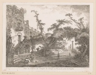 Gezicht op de Tempel van Jupiter Serapis
