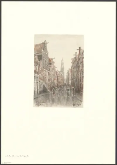 Gezicht op de Tichelstraat bij de Gieterstraat