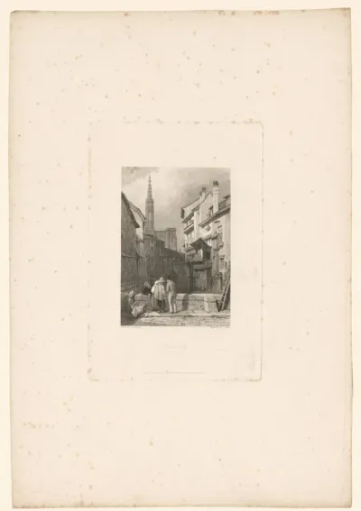 Gezicht op de toren van de kathedraal van Straatsburg
