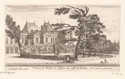Gezicht op de tuin van de prior van de tempeliers
