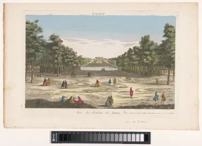 Gezicht op de tuin van het Château de Sceaux