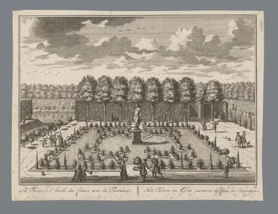 Gezicht op de tuin van Slot Zeist