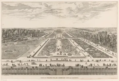Gezicht op de tuinen van Vaux-le-Vicomte