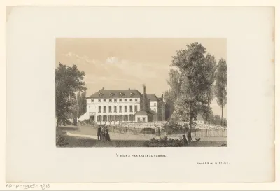 Gezicht op de Veeartsenijschool te Utrecht