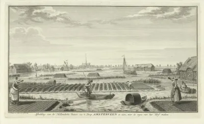 Gezicht op de veengronden bij Amstelveen