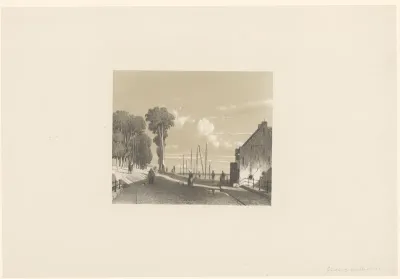 Gezicht op de Veerweg te Culemborg