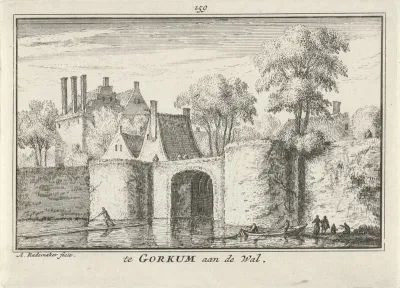 Gezicht op de vestingwal van Gorinchem
