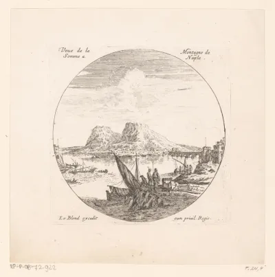 Gezicht op de Vesuvius