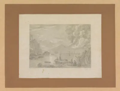 Gezicht op de Vesuvius