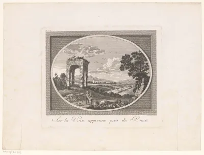 Gezicht op de Via Appia