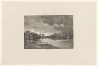 Gezicht op de vijver van het Haagse Bos