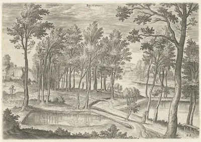Gezicht op de vijvers van Ter Kameren