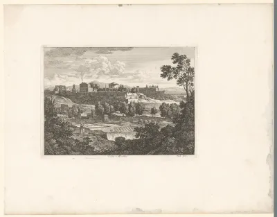 Gezicht op de Villa Celimontana in Rome