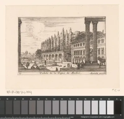 Gezicht op de Villa Medici