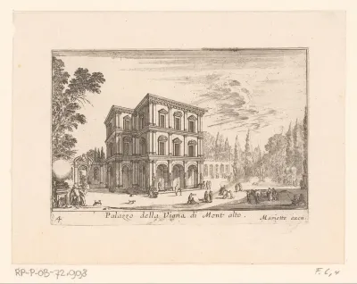 Gezicht op de Villa Montalto