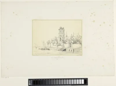 Gezicht op de Vuilpoort in Dordrecht