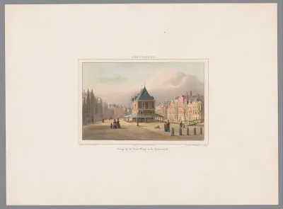 Gezicht op de Waag te Leeuwarden