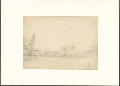 Gezicht op de Waal en de Kraansluis