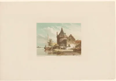 Gezicht op de Waltoren te Culemborg