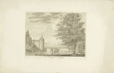 Gezicht op de Weerdpoort te Utrecht