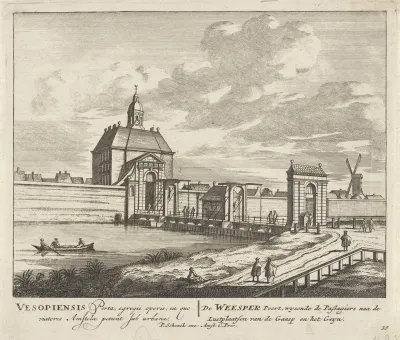 Gezicht op de Weesperpoort te Amsterdam