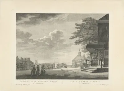 Gezicht op de Weesperpoort te Amsterdam