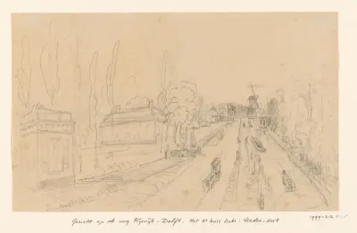 Gezicht op de weg Rijswijk-Delft, Zuid-Holland