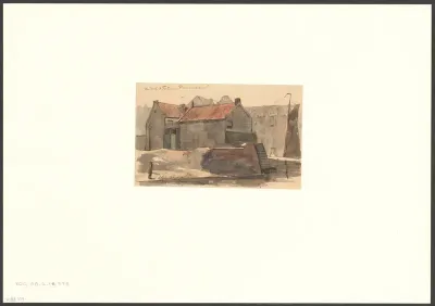 Gezicht op de werf 't Fortuin op het Prinseneiland