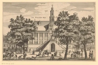 Gezicht op de Westerhal te Amsterdam