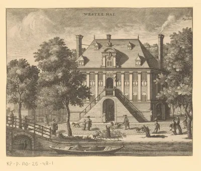 Gezicht op de Westerhal te Amsterdam