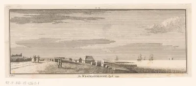 Gezicht op de Westkappelse Zeedijk, 1743