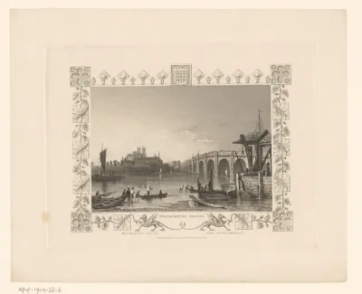 Gezicht op de Westminster Bridge